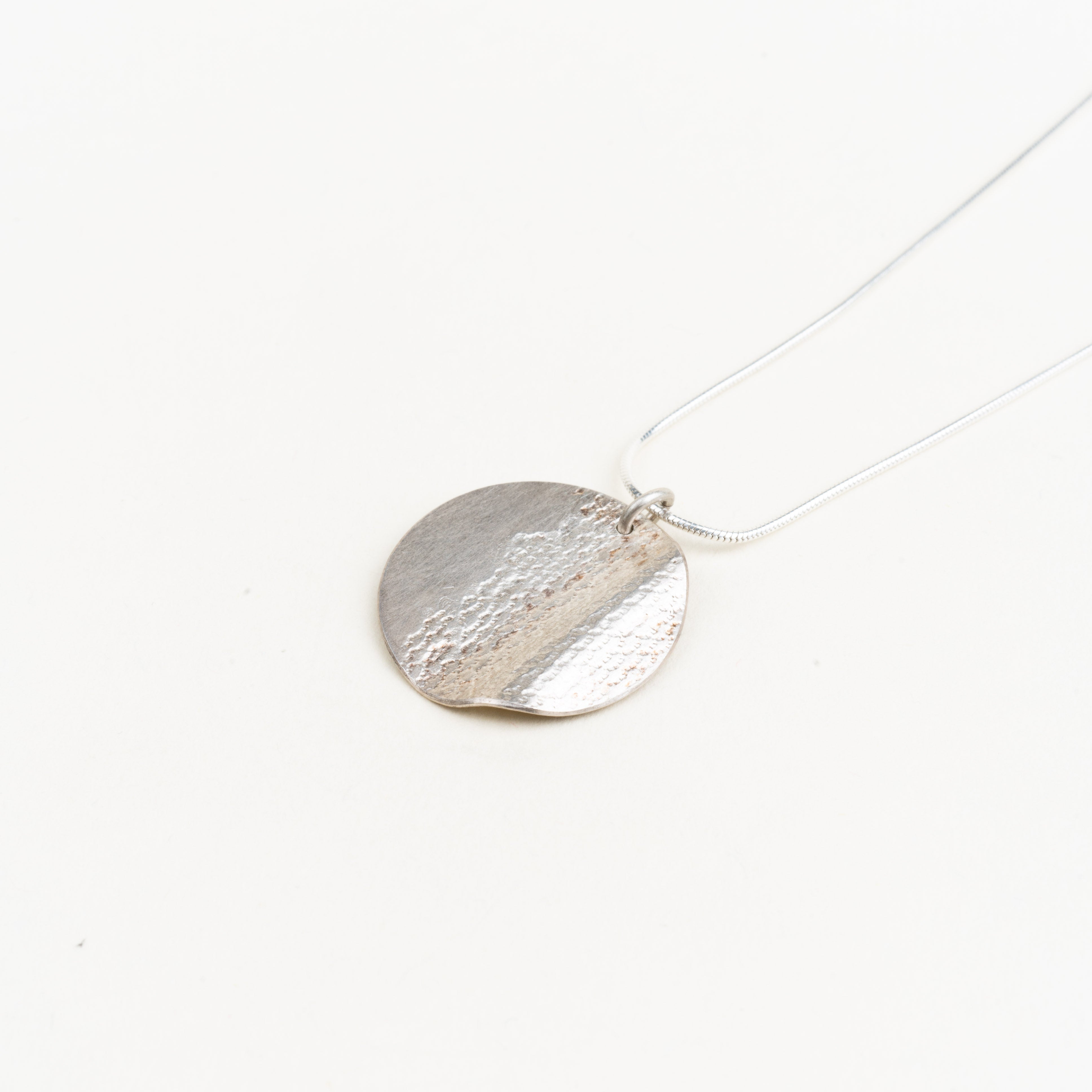 Orbit Wave Textured Necklace – Lisa Fletcher Jewellery